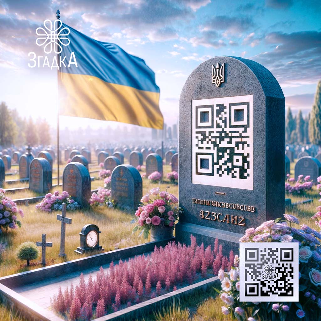 QR код для могили — ілюстрація до статті «QR код для могили: новітній спосіб вшанування пам'яті»