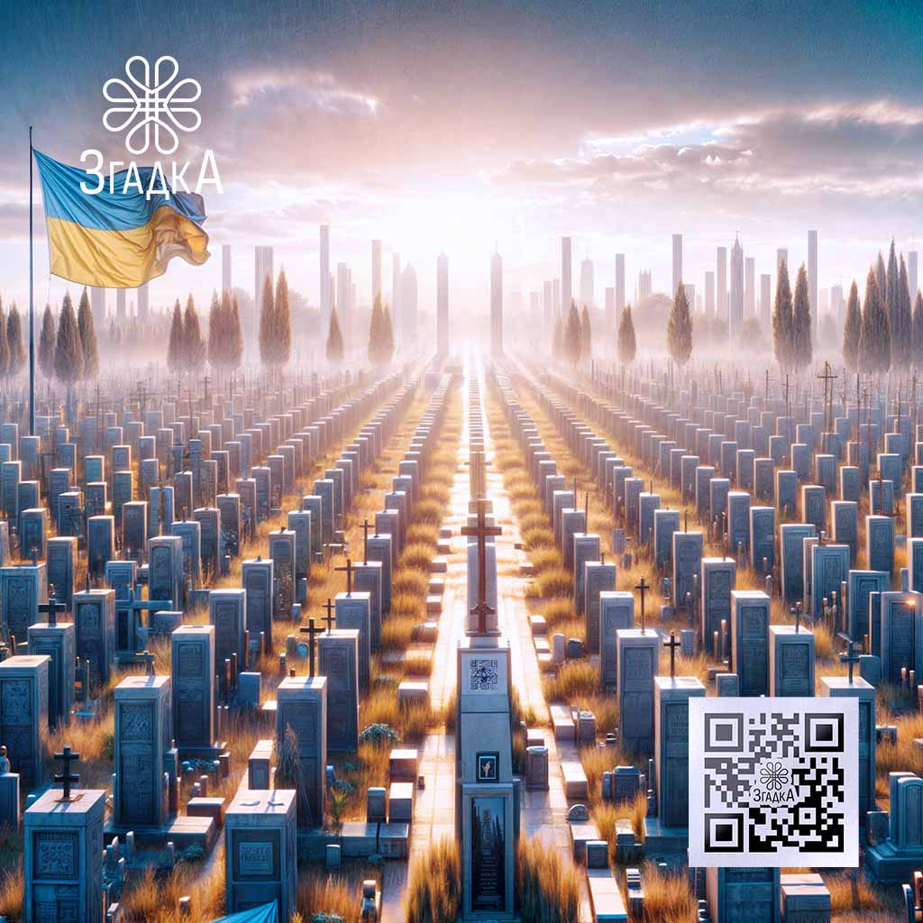 QR код для памʼятника — ілюстрація до статті «QR код для памʼятника: інновація у збереженні історії»