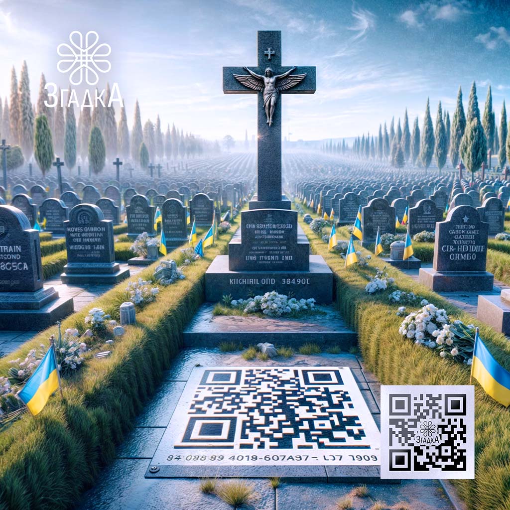 QR код для поховання — ілюстрація до статті «QR код для поховання: нові можливості для вшанування пам'яті»