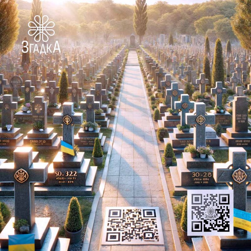 QR код на надгробку — ілюстрація до статті «QR код на надгробку: зв'язок з минулим у цифрову епоху»