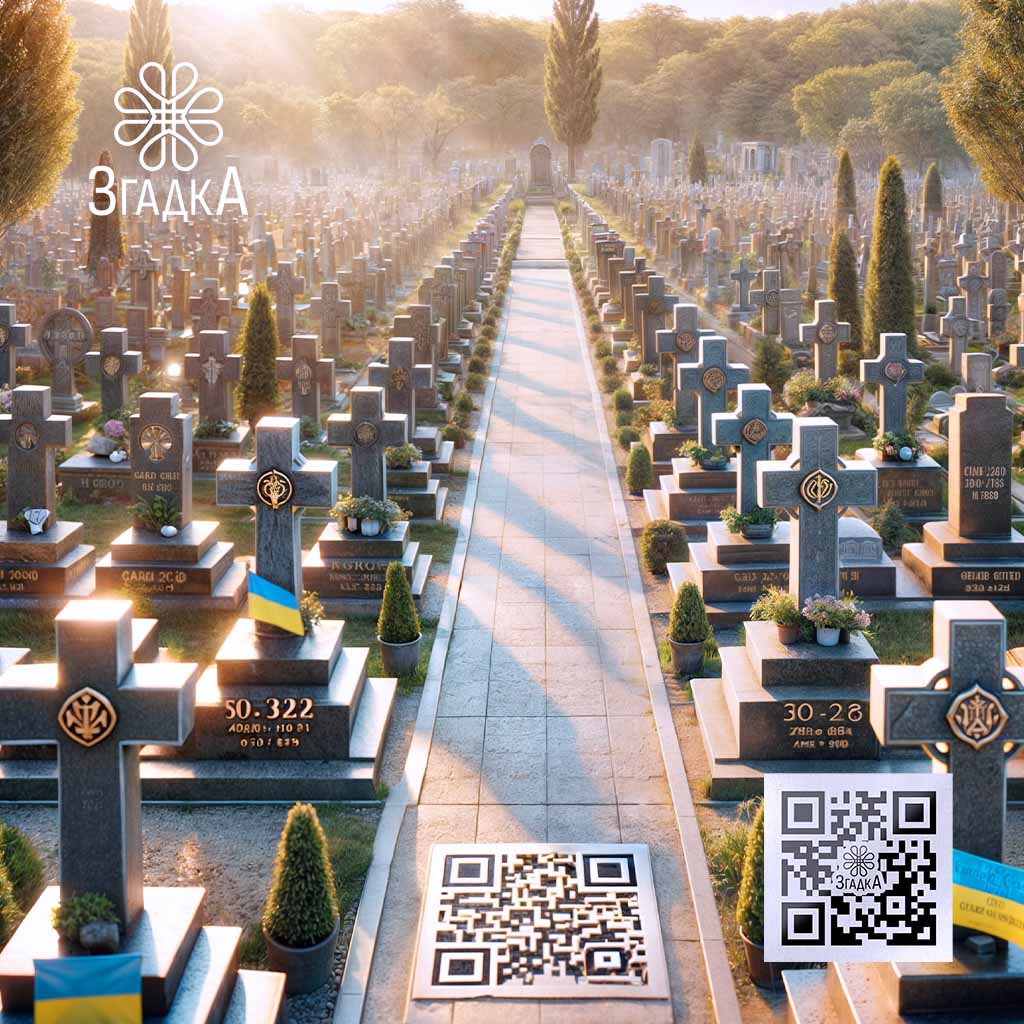 QR код на надгробку — ілюстрація до статті «QR код на надгробку: зв'язок з минулим у цифрову епоху»