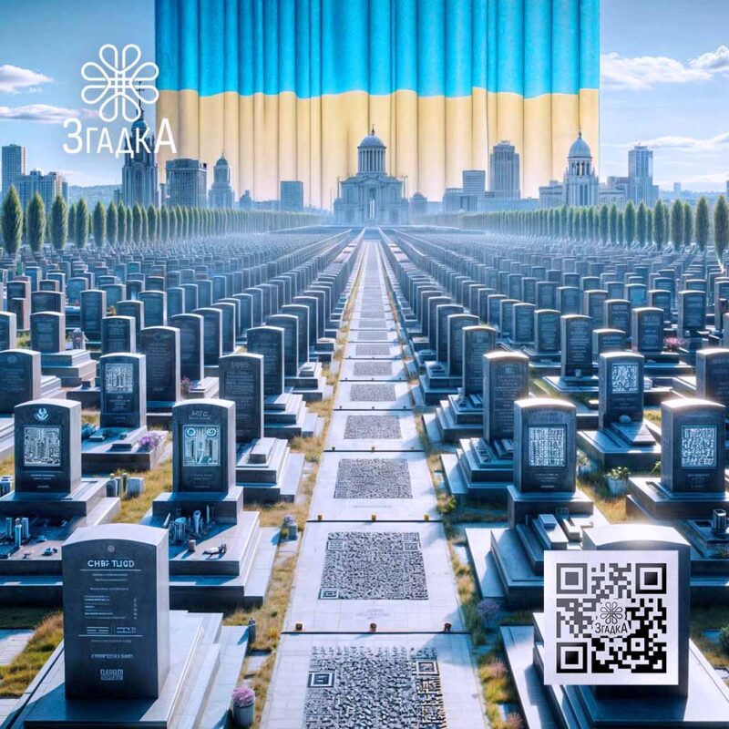 QR код на цвинтар — ілюстрація до статті «QR код на цвинтар: новий спосіб вшанування пам’яті»