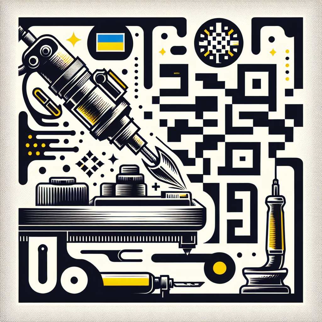 QR код під гравіювання на металі.