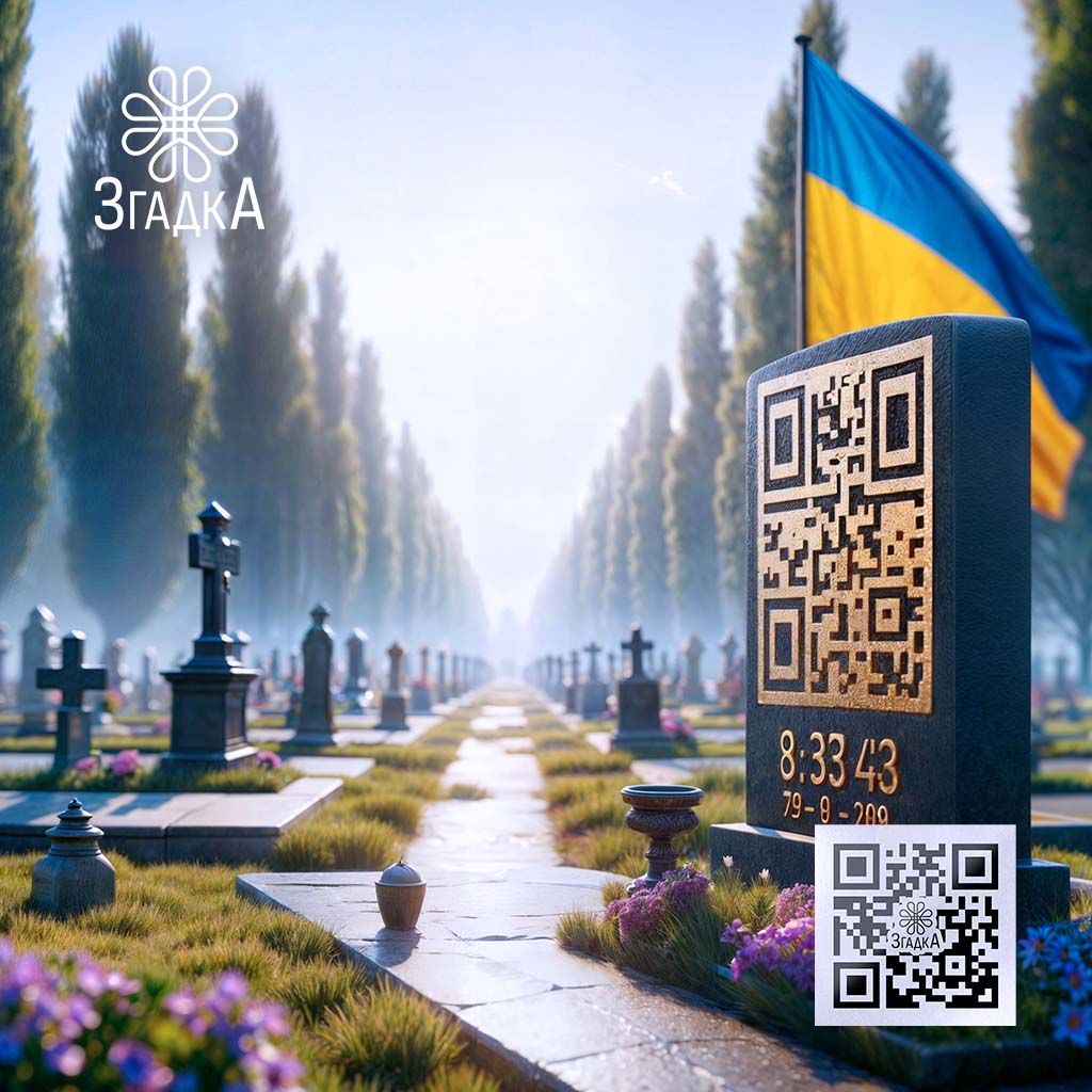 QR меморіал на кладовищі — ілюстрація до статті «QR меморіал на кладовищі: інновації для пам'яті про близьких»