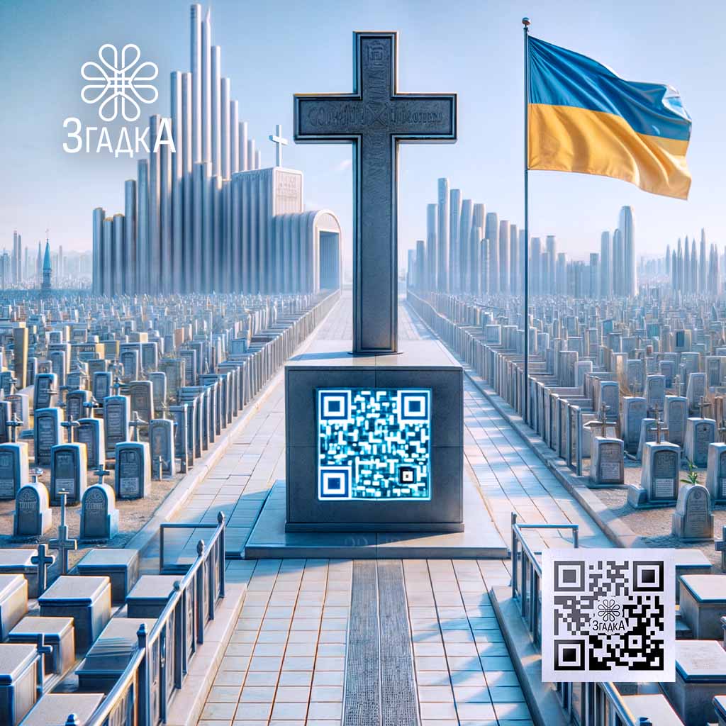 Що таке QR-код на надгробку — ілюстрація до статті «Що таке QR-код на надгробку: новий спосіб увічнення пам'яті»