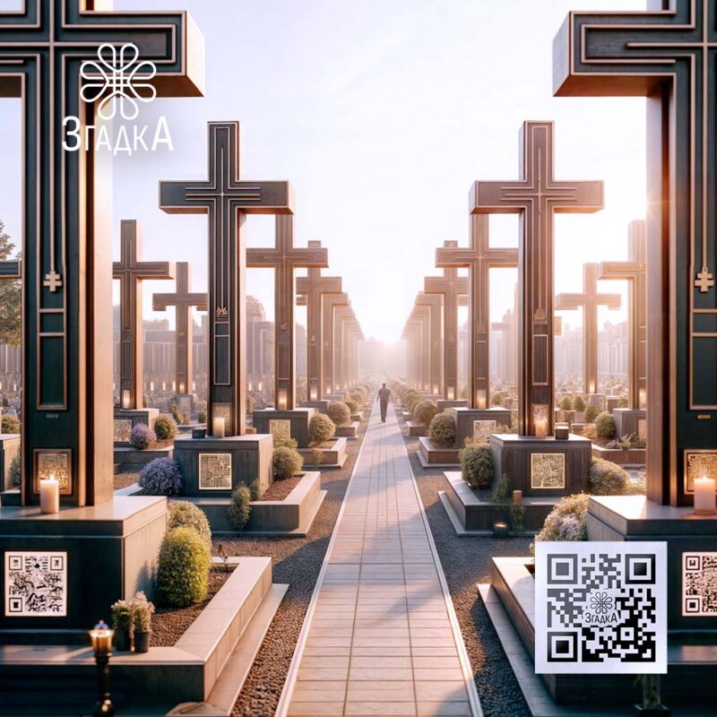Відео з qr кодом для памʼятників — ілюстрація до статті «Відео з qr кодом для памʼятників: новий формат памʼяті»