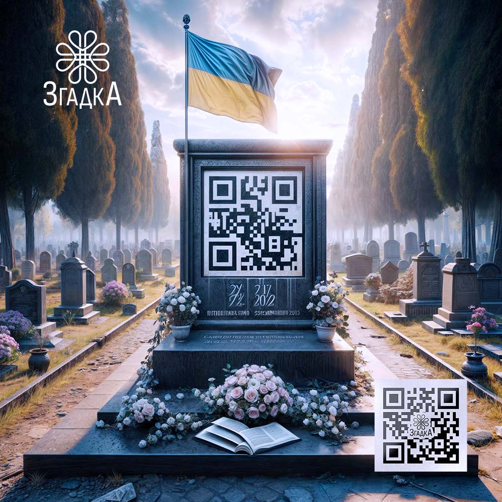 Де замовити QR код на памʼятник — ілюстрація до статті «Де замовити QR код на памʼятник: все, що потрібно знати»
