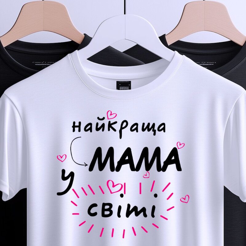 Футболка Найкраща мама — ілюстрація до статті «Футболка Найкраща мама: ідеальний подарунок для кожної матусі»