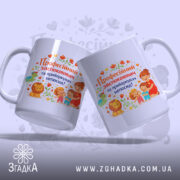 Чашка для приборкувача непосид — крупний план ручки та краю чашки, глянець.