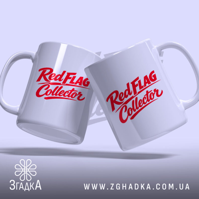 Чашка Red Flag Collector Дві чашки Red Flag Collector з однаковим дизайном,.