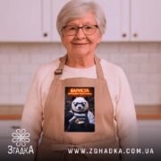 Фартух бариста поговоримо після еспресо, бежевий, на жінці, кухня з білим фоном,.