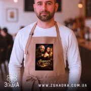 Фартух формула краси тату сюжет, бежевий, на чоловікові, затишний кафе, Згадка.