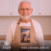 Фартух мрія починається з дива, бежевий, на чоловікові, кухня, бренд Згадка.