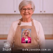 Фартух подарунок для Лева, бежевий, на бабусі в кухні, бренд Згадка.