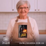 Фартух це не я це всесвіт мем стиль, бежевий фартух на бабусі.