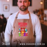 Фартух випускник початкової школи подарунок, бежевий, на чоловікові, затишний кафе, бренд Згадка.