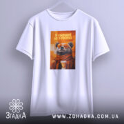 Футболка я сьогодні не в ресурсі з ведмедем, підвішена, біла, простий крій,.