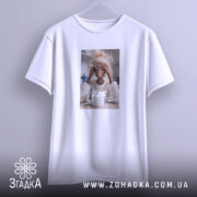 Футболка подарунок для Рака, підвішена, біла, з принтом, бренд Згадка.