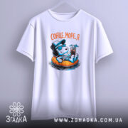 Футболка сонце море я на вішалці, біла, з принтом, бренд Згадка.