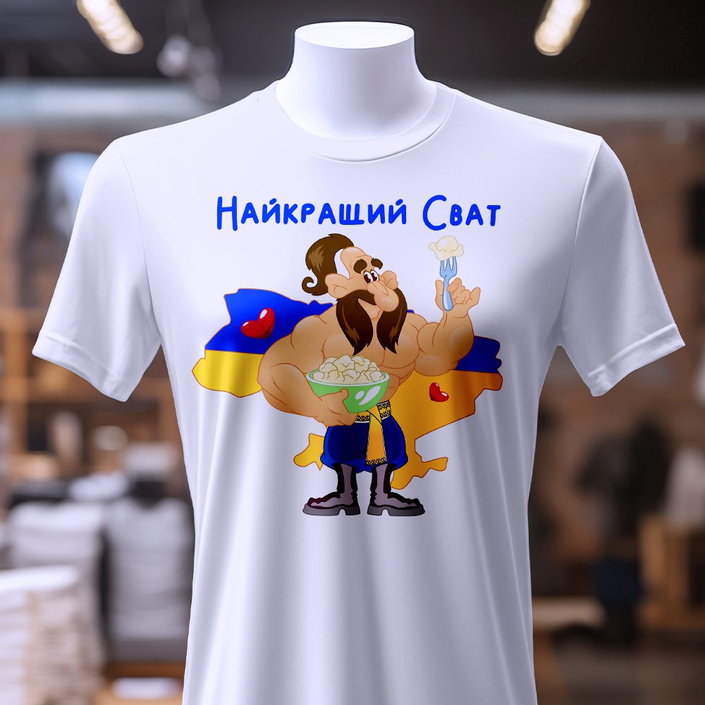 Футболка з друком біла — ілюстрація до статті «Футболка з друком біла: стиль від бренду Згадка для кожного»