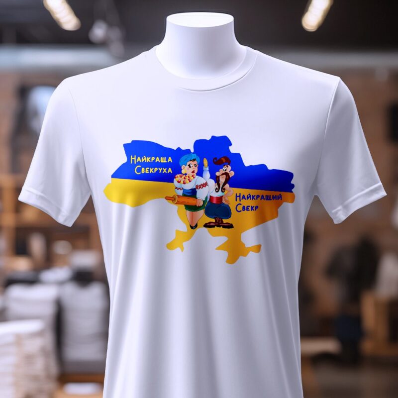 Футболка з друком для пари — ілюстрація до статті «Футболка з друком для пари від Згадки: втілення вашої любові»