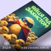 Холст яйця під захистом, злегка нахилений, деталі чіткі, бренд Згадка.