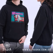 Худі Для затятих інтровертів, чорний колір, чоловік і жінка в худі, бренд.