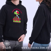 Худі Любов до томатів, чорний колір, дві людини в худі, Згадка.