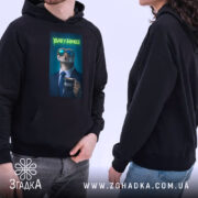 Худі удав у бізнесі стильний бос, чорний колір, дві людини, принт, Згадка.