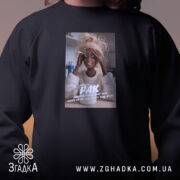 Світшот подарунок для Рака, чорний, близький план, бренд Згадка.