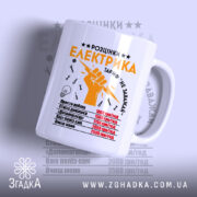 Чашка розцінки електрика з яскравим принтом, бренд Згадка.