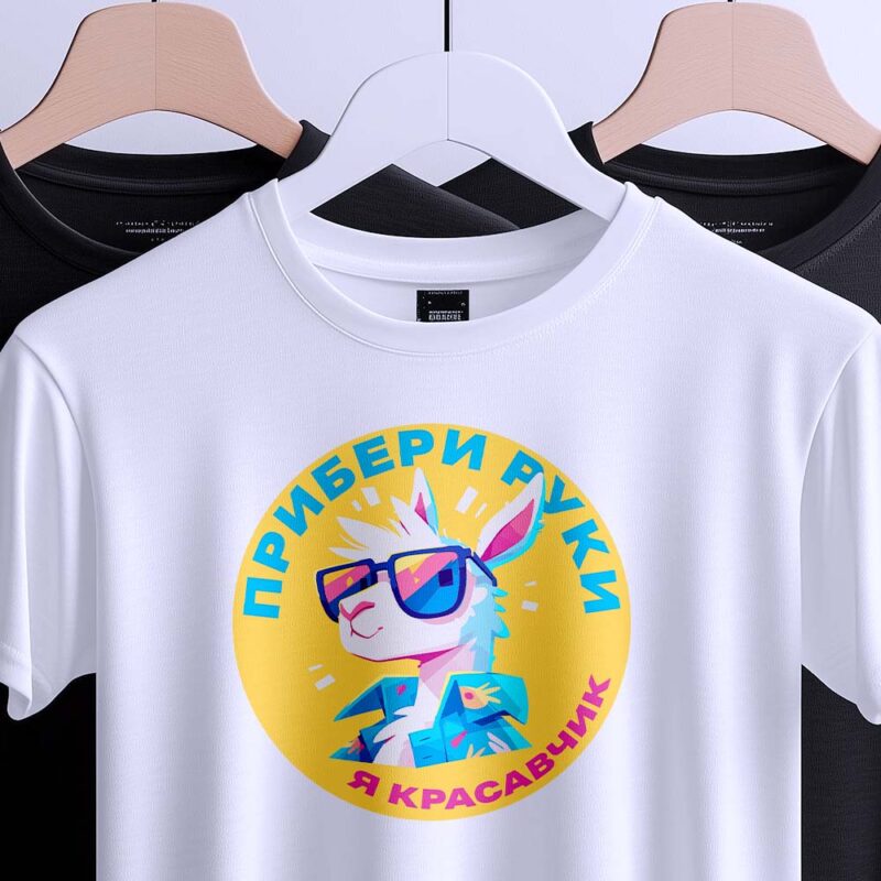 Футболка з виразним текстом — ілюстрація до статті «Футболка з виразним текстом і характером від Згадки»