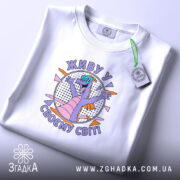 Футболка живу у своєму світі, складена, з яскравим принтом, бренд Згадка.