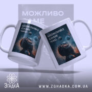 Чашка можливо саме час, дві чашки з космічним дизайном, бренд Згадка.
