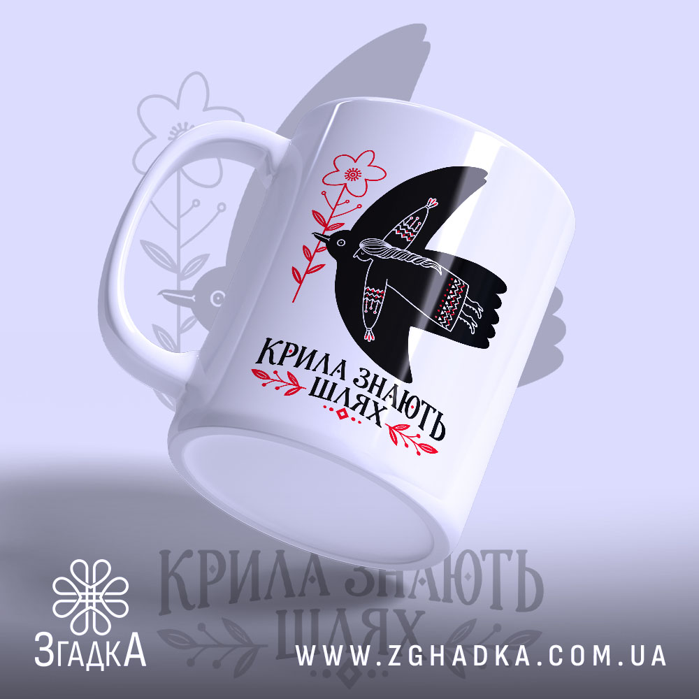 Чашка: детальний вигляд принта, Згадка.