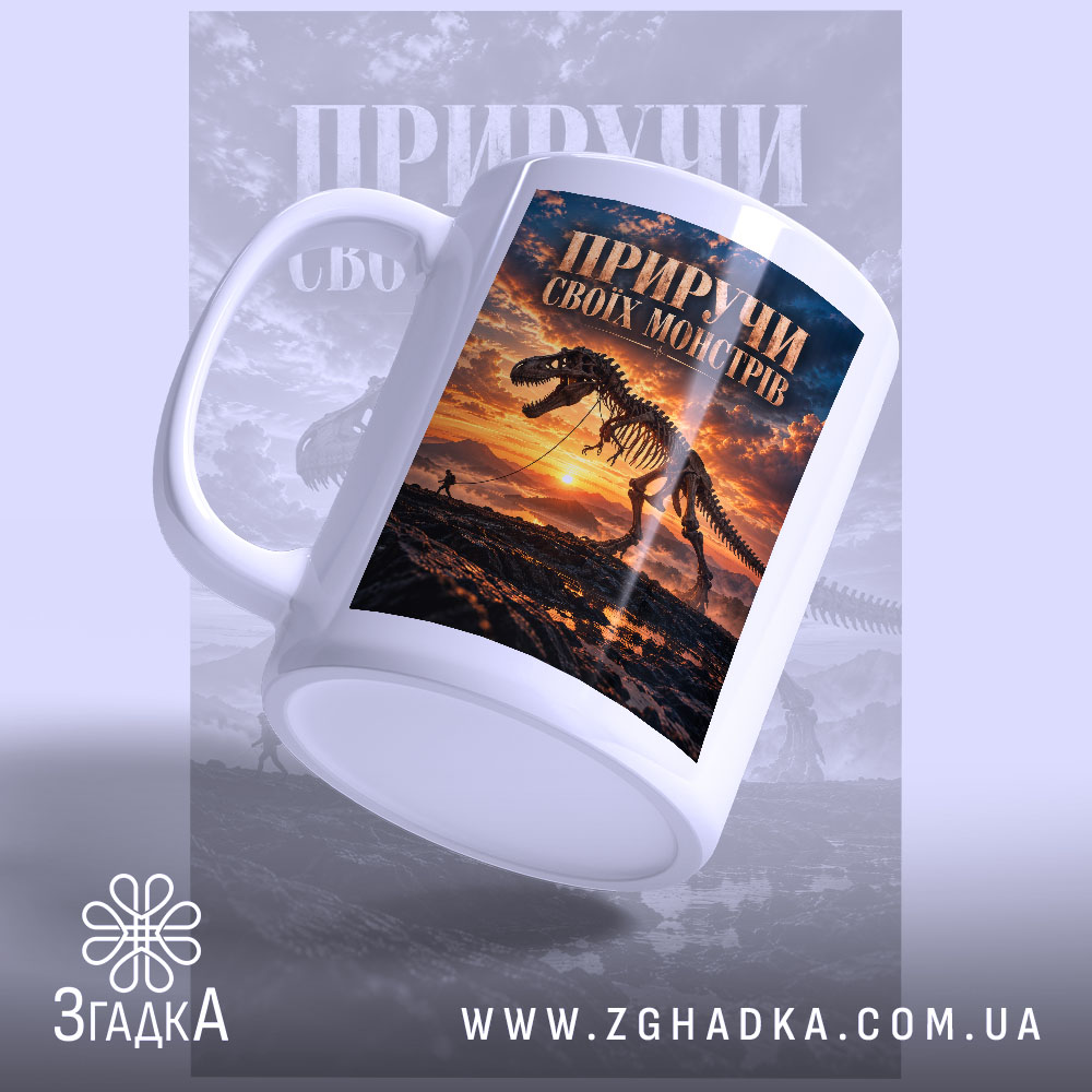 Чашка: детальний вигляд принта, Згадка.