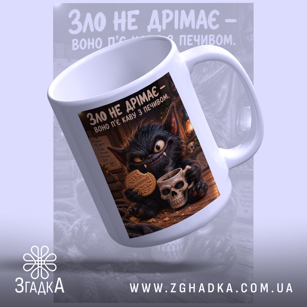 Чашка: з матовою поверхнею, видно малюнок.