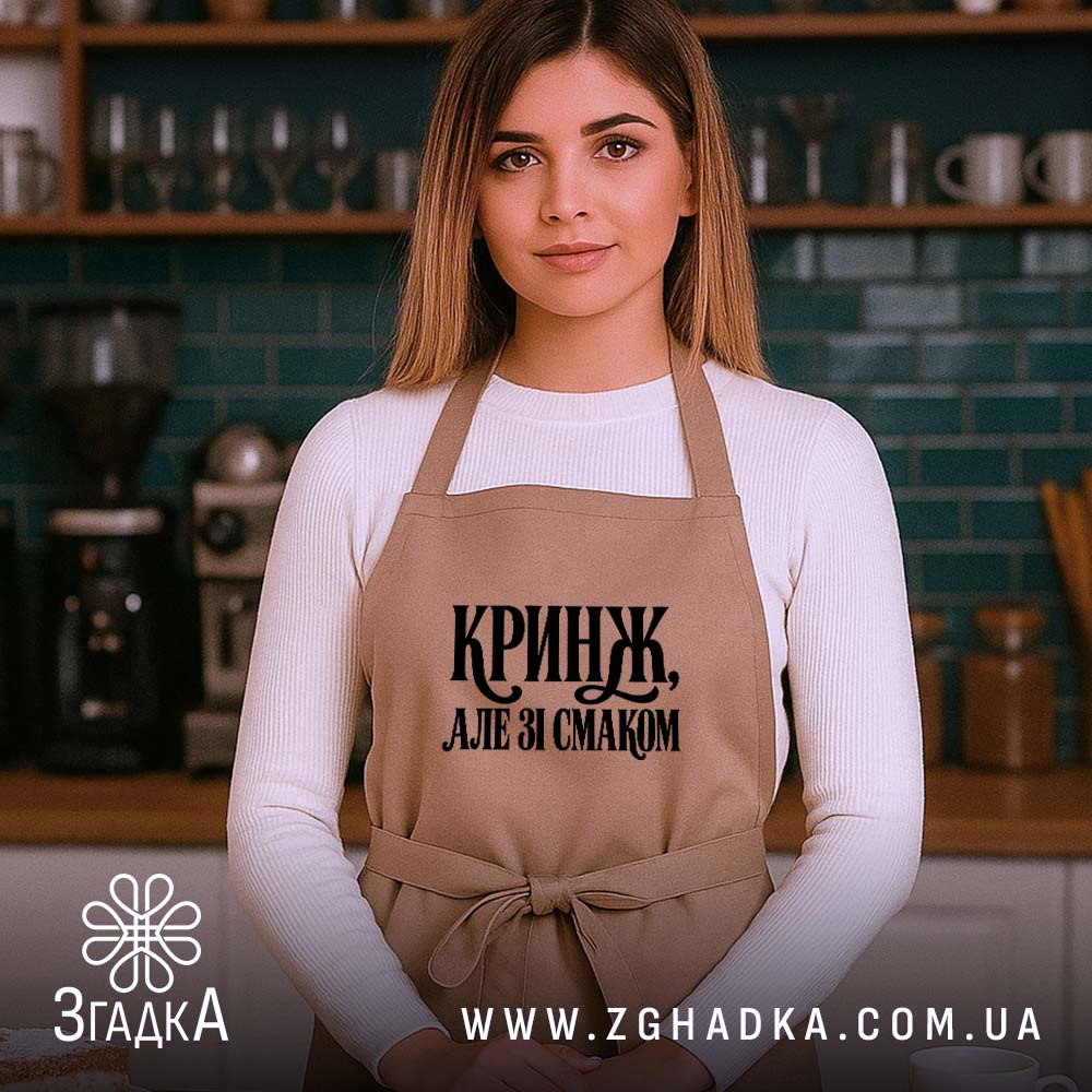 Фартух: детальний вигляд принта, Згадка.