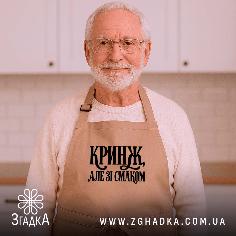 Фартух: додатковий вигляд товару, Згадка.