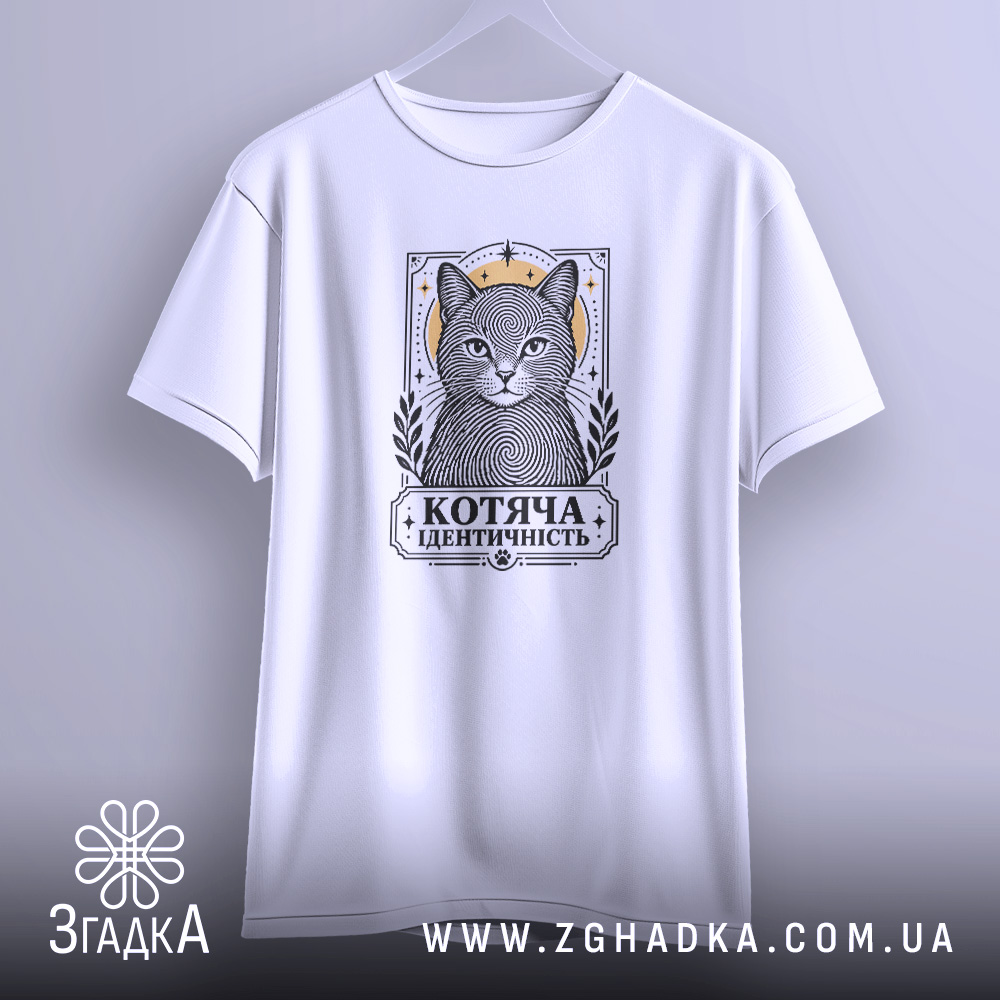 Футболка: детальний вигляд принта, Згадка.