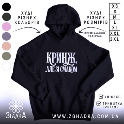 Худі кринж, головний вигляд товару, Згадка.