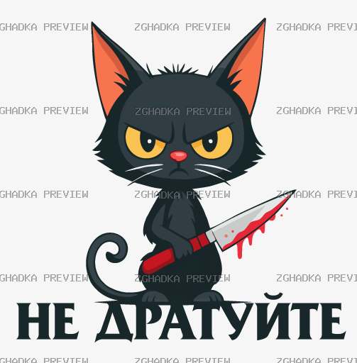 Принт «Не дратуйте» — прев’ю дизайну