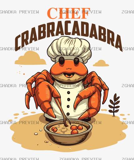 Принт «Chef Crabracadabra» — прев’ю дизайну