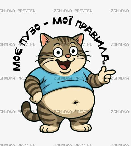 Принт «Моє пузо — мої правила» — прев’ю дизайну