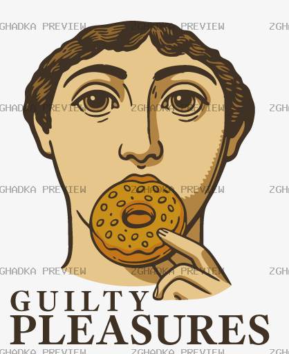 Принт «Guilty pleasures — донат» — прев’ю дизайну