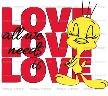 Принт «All we need is love» — прев’ю дизайну