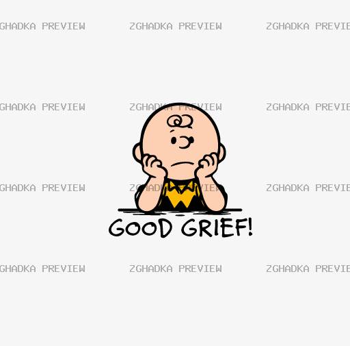 Принт «Good grief! — Чарлі» — прев’ю дизайну