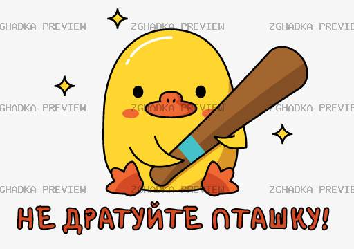 Принт «Не дратуйте пташку!» — прев’ю дизайну