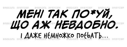 Принт «Мені так по*уй, що аж невдобно» — прев’ю дизайну
