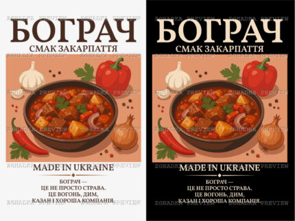 Принт «Бограч — смак Закарпаття» — прев’ю дизайну